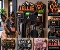 Personalized 3D Printed Pet Command Station – Leash & Treat Organizer